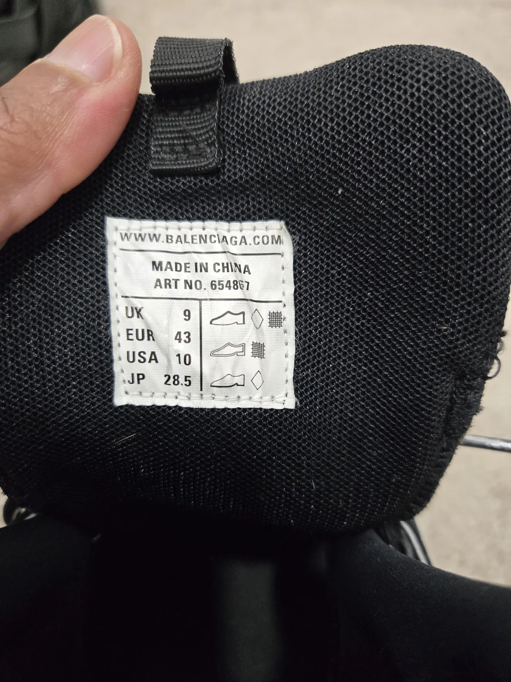 Balenciaga Black Track Tactical Sneakers